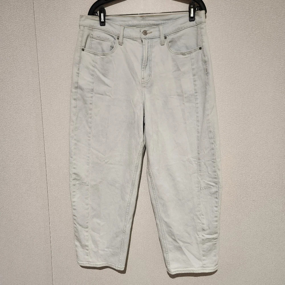 Old Navy High Rise Barrel Leg Jeans Womens Size 12